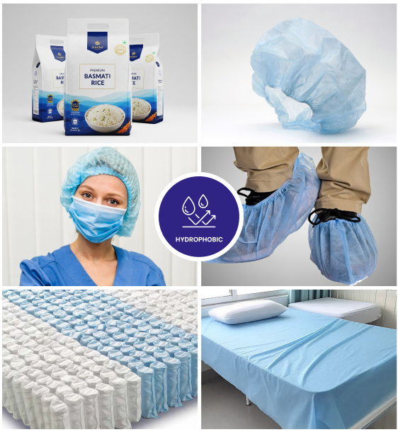 Hydrophobic Nonwoven Fabric Image